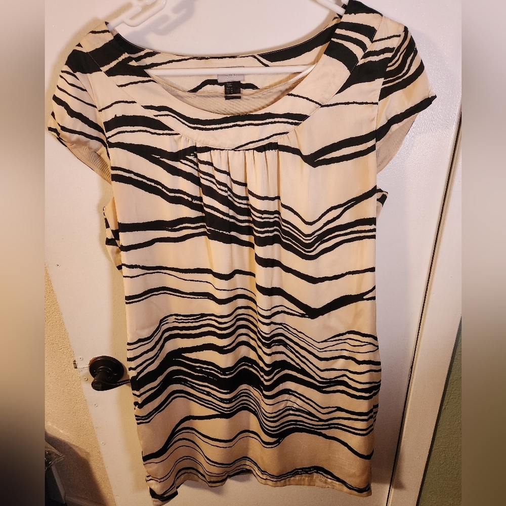 H&M Zebra Print Women's Mini Dress Size 14